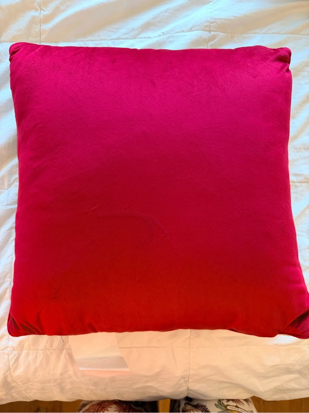 RARE Talbots scenic winter village hooked throw pillow — NWT